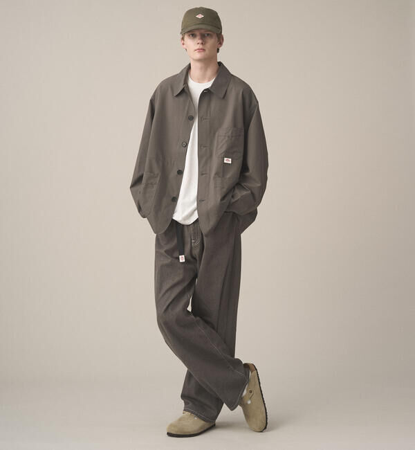 DANTON「DANTON | カラーデニム ベルトイージーパンツ MEN」|デニム|