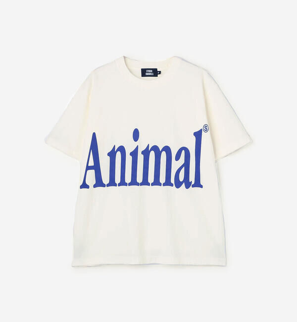  「STUDIO WEAREALLANIMALS | Animals Letter 半袖Tシャツ WOMEN」|Tシャツ・カットソー|NATURAL
