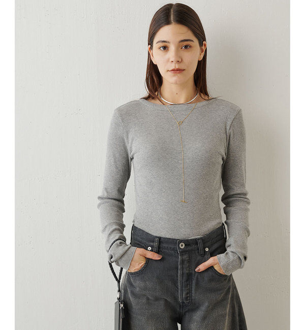  「Vバックシャンテレコカットソー」|Tシャツ・カットソー|