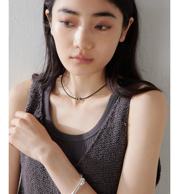  「【CXC】ハートレザーネックレス」|リング|