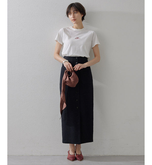 THE PAUSE「【THE PAUSE】THE PAUSE刺繍Tシャツ」|Tシャツ・カットソー|