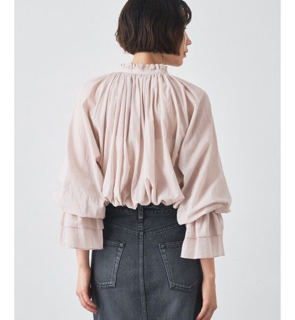  「カフスギャザーブラウス」|シャツ・ブラウス|