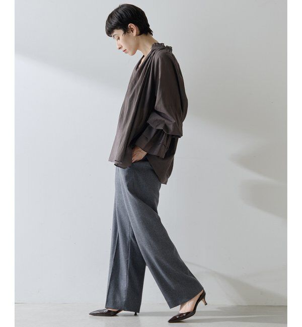  「カフスギャザーブラウス」|シャツ・ブラウス|