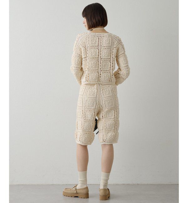  「ハンドクロシェハーフパンツ」|チノ|