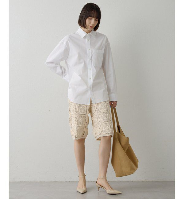  「ハンドクロシェハーフパンツ」|チノ|