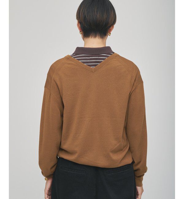 GEMINI「【GEMINI】ハイゲージVネックニットプルオーバー」|ニット・セーター|