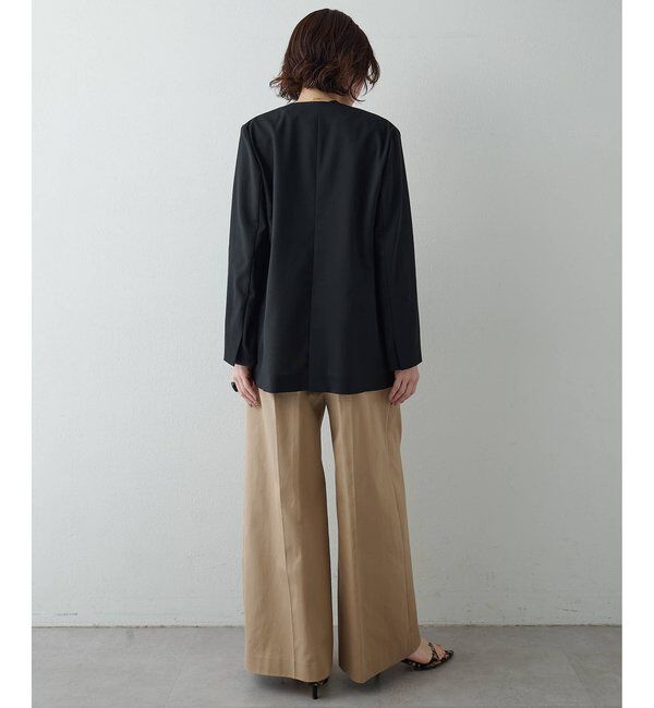  「シアーノーカラージャケット」|テーラードジャケット|