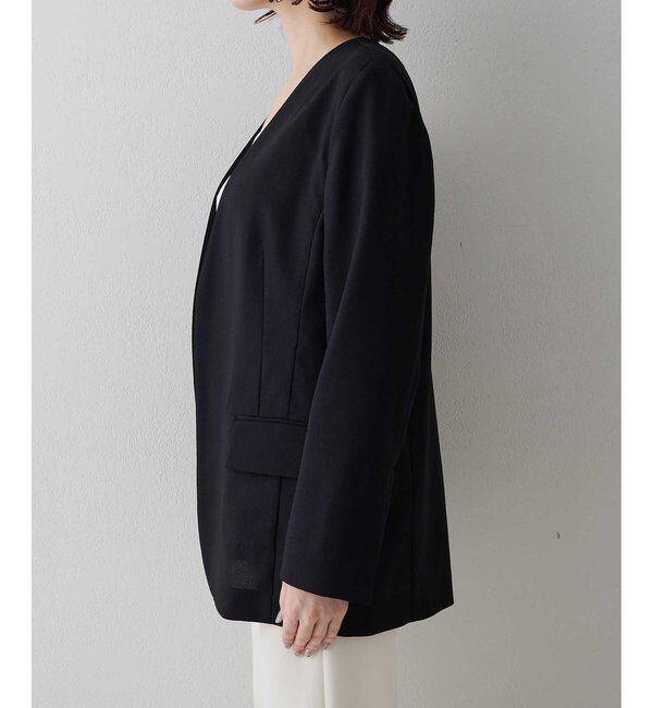  「シアーノーカラージャケット」|テーラードジャケット|