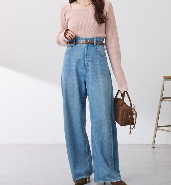  「【累計販売2.５万本】ブルージュデニム」|デニム|