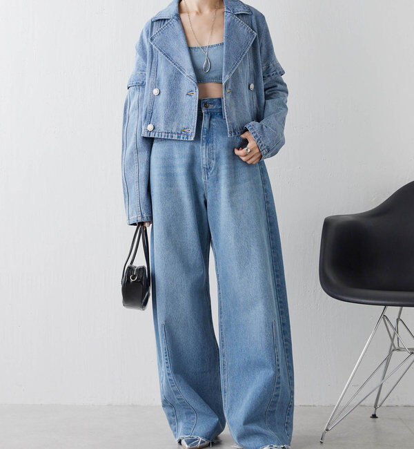  「【累計販売2.５万本】ブルージュデニム」|デニム|