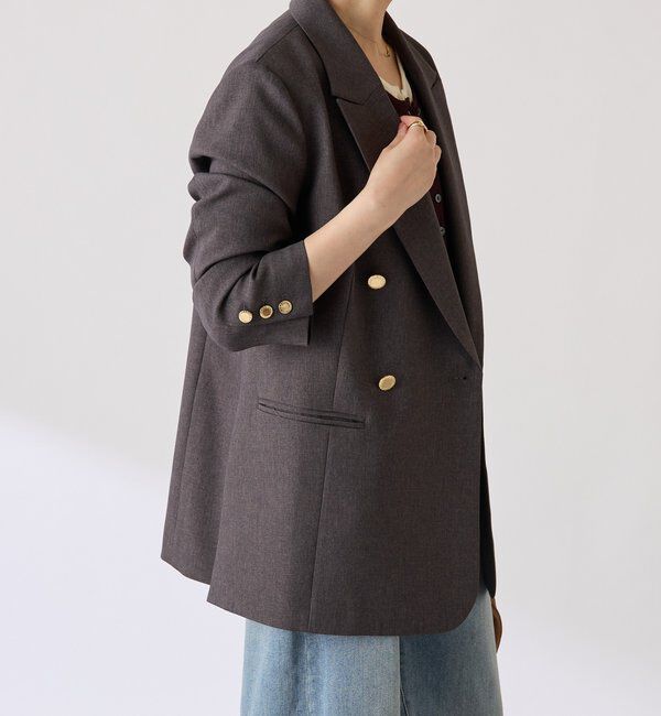  「ウールライクダブルジャケット」|デニムジャケット|