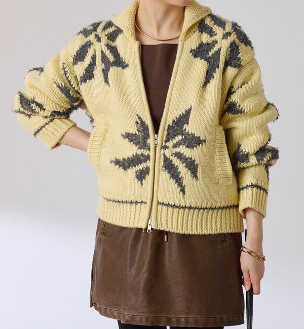  「ビッグモチーフカウチンカーディガン」|ニット・セーター|