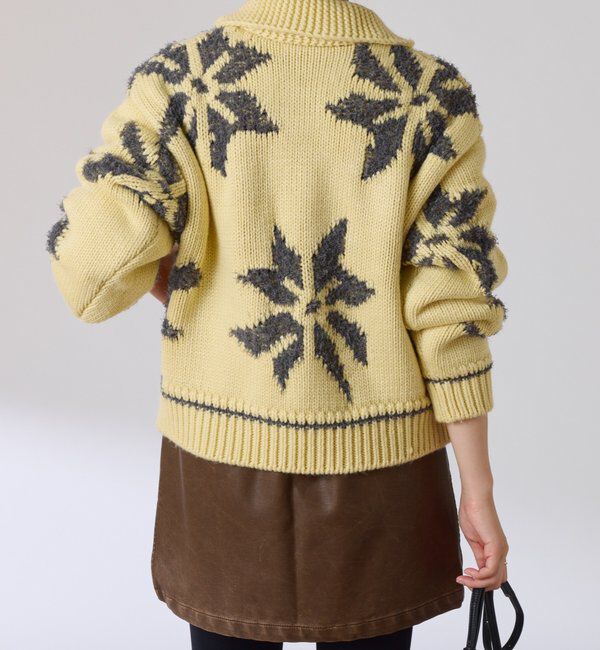  「ビッグモチーフカウチンカーディガン」|ニット・セーター|