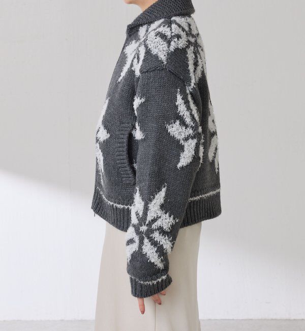  「ビッグモチーフカウチンカーディガン」|ニット・セーター|
