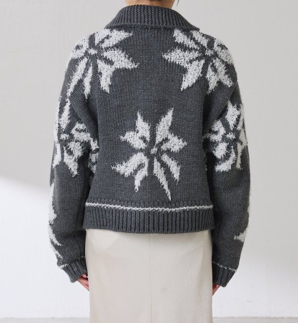  「ビッグモチーフカウチンカーディガン」|ニット・セーター|