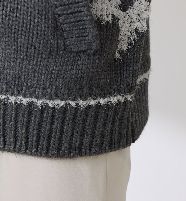  「ビッグモチーフカウチンカーディガン」|ニット・セーター|