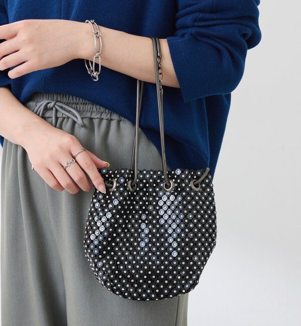  「【PAPILLONNER/パピヨネ】スパンコールミニバッグ/オケージョン」|トートバッグ|ブラック