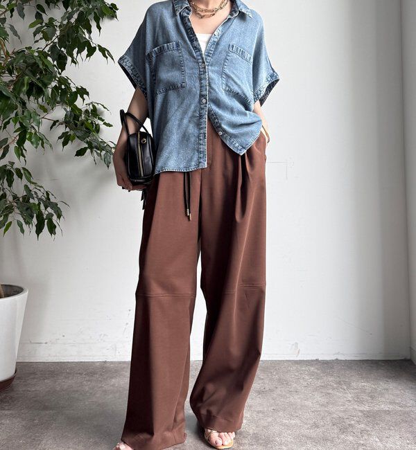  「リヨセルデニムバック切替シャツ」|シャツ・ブラウス|