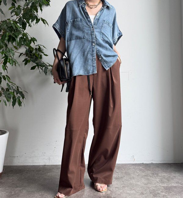  「リヨセルデニムバック切替シャツ」|シャツ・ブラウス|