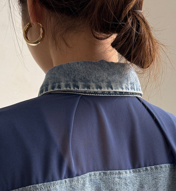  「リヨセルデニムバック切替シャツ」|シャツ・ブラウス|