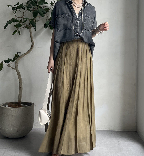  「リヨセルデニムバック切替シャツ」|シャツ・ブラウス|