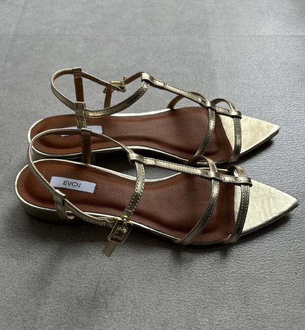  「ポインテッドストラップサンダル」|パンプス|