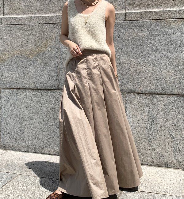  「前後2WAYシャギーニットタンクベスト」|ニット・セーター|