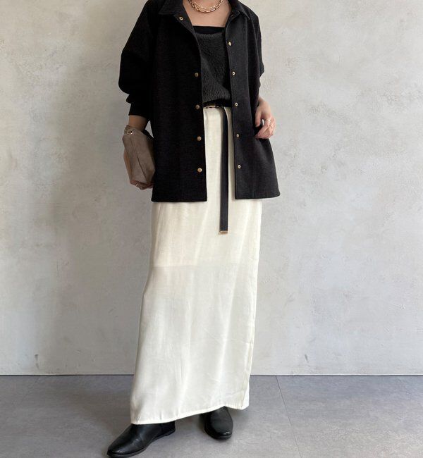  「前後2WAYシャギーニットタンクベスト」|ニット・セーター|