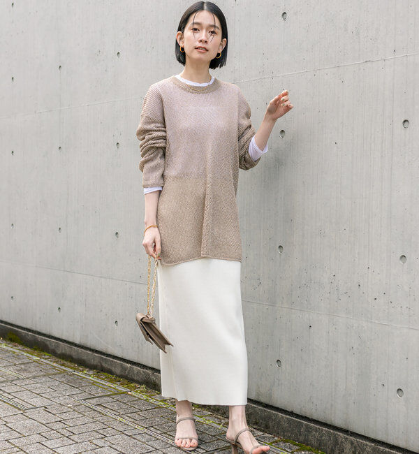  「【マイナス3kg/レビュー高評価☆】リブタイトスカート」|スカート|