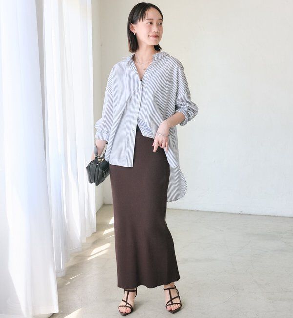  「【マイナス3kg/レビュー高評価☆】リブタイトスカート」|スカート|