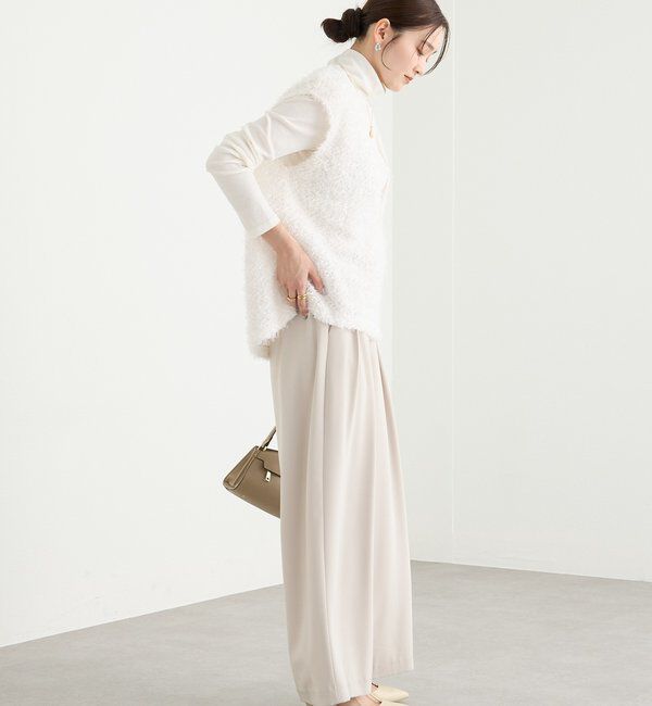  「【新色追加/着映え】フェザーチュールベスト」|ベスト・ジレ|