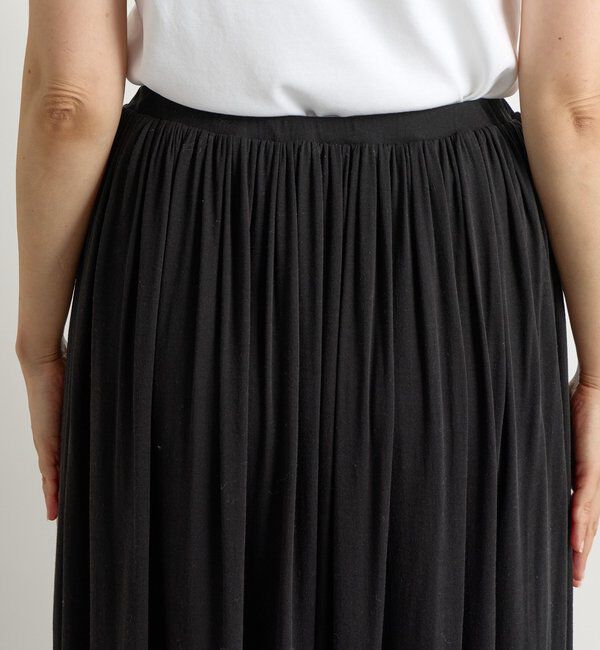  「【上品な印象に】シアーフライスギャザースカート」|スカート|