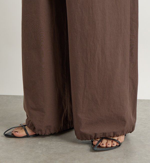  「【こなれ感抜群】ベルテッドワイドパンツ」|チノ|