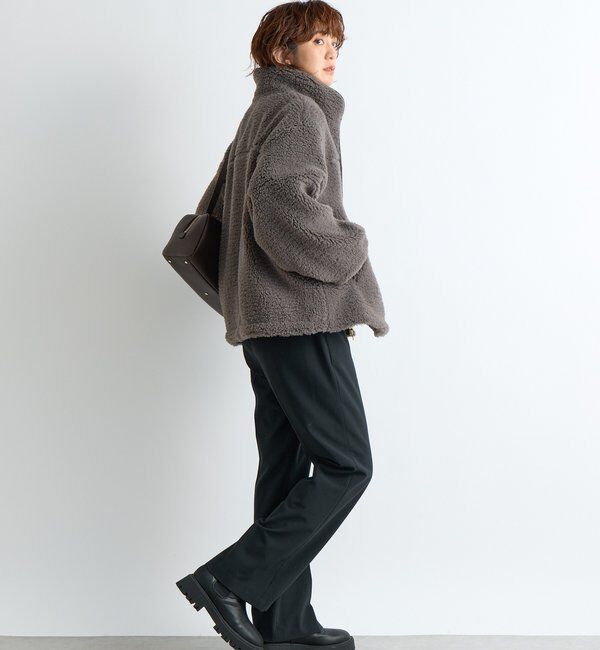  「【リバイバル/暖かみのある素材感】テディボアZIPコート」|その他|