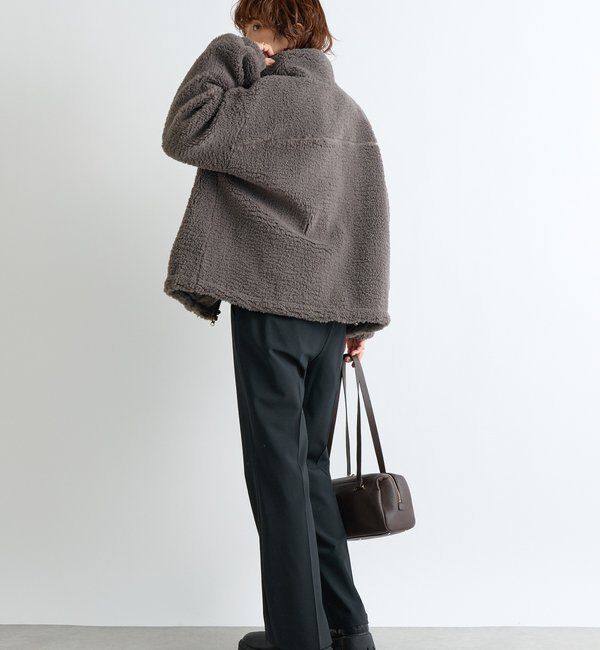  「【リバイバル/暖かみのある素材感】テディボアZIPコート」|その他|
