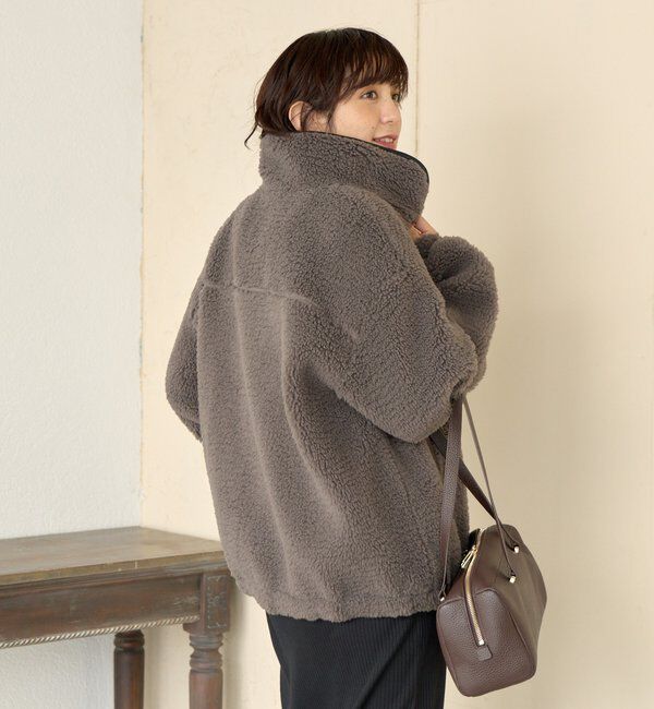  「【リバイバル/暖かみのある素材感】テディボアZIPコート」|その他|