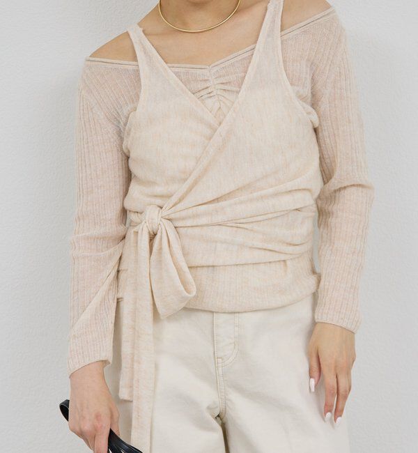  「【アンサンブル対応】カシュクールニット」|ニット・セーター|