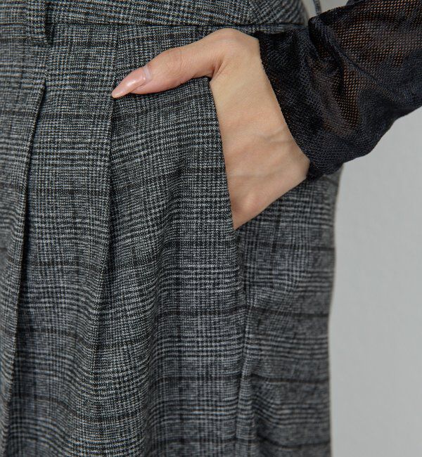  「タックワイドストレートパンツ」|チノ|