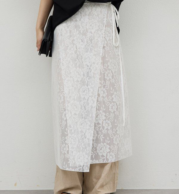  「レースラップスカート」|スカート|ホワイト