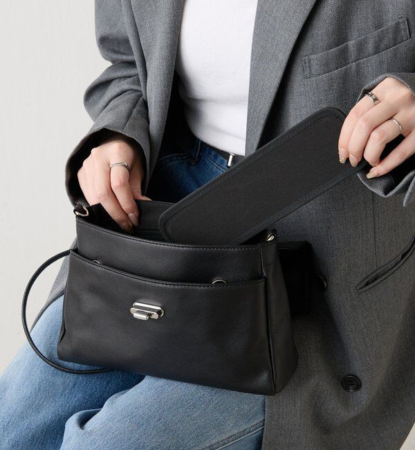  「《@__serako.r__企画》ソフトレザーフラップミニトートバッグ」|トートバッグ|