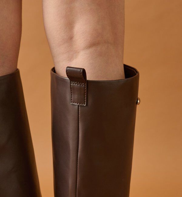  「スクエアトゥロングブーツ」|ロングブーツ|