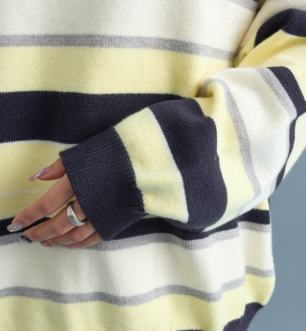  「マルチボーダーラガーニット」|ニット・セーター|