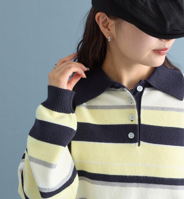  「マルチボーダーラガーニット」|ニット・セーター|