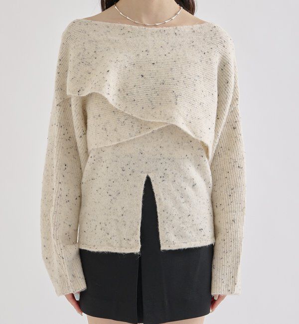  「クロスニットスリットキャミSET」|ニット・セーター|