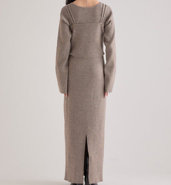  「ニットビスチェ付き ワンピース」|ワンピース|