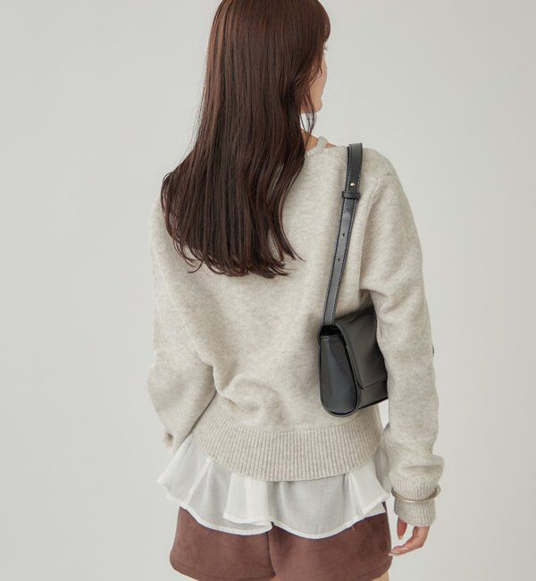  「ペプラムドッキングニット」|ニット・セーター|