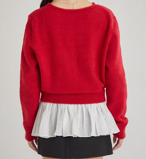  「ペプラムドッキングニット」|ニット・セーター|