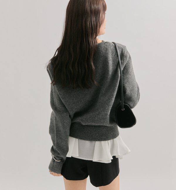  「ペプラムドッキングニット」|ニット・セーター|