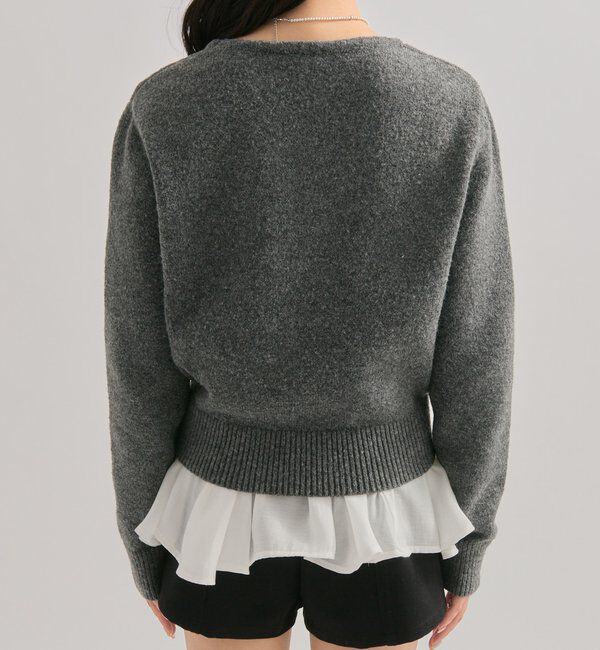  「ペプラムドッキングニット」|ニット・セーター|