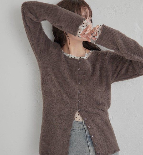  「シャギーリブカーディガン」|Tシャツ・カットソー|